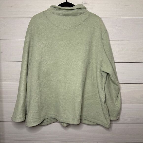 L.L. Bean Sage Green Fleece Jacket Women’s Size 2XL - Picture 6 of 6